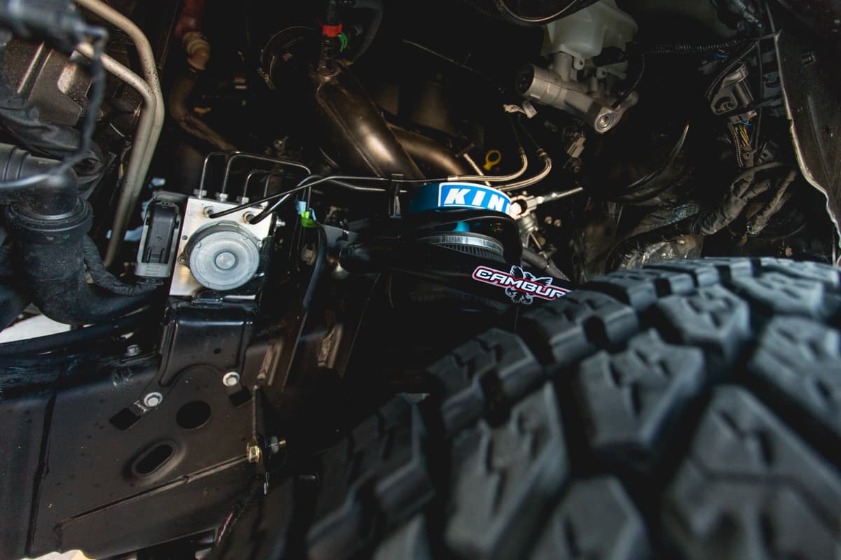 Vaughn Gittin Jr. RTR 2015 Ford F-150 truck on Air Lift Performance air suspension